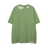 Men T Shirt Washed and Worn T-shirt Men and Women
