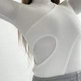 Women Jumpsuit Spring and Autumn off-the-Shoulder Turtleneck Long Sleeve Jumpsuit
