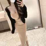 Women Dresses Suspenders Dress Hip Skirt