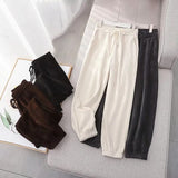 Women Sweatpants Fall/Winter Ankle Banded Pants Loose Casual Pants