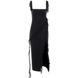 Women Dresses Spring Slim-Fitting Ribbon Sexy Sling Dress