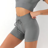 Women Yoga Sports Shorts Sports Yoga Pants Thread Workout Shorts