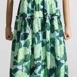 Women Dresses Summer Sleeveless Long Hydrangea Dress (Qymy0409)