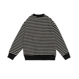 Unisex Hoodie Autumn Striped Printed Sweater