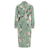 Women Date Dress Autumn and Winter Leisure Blouse Collar Dress Long Dress