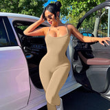 Women Jumpsuit Summer Sexy Backless Slim Fit Suspender Jumpsuit