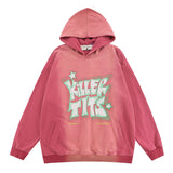 Men Hoodie Graffiti Printing Oversize Couple Hooded Sweater