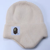 Stussy Hat Winter Knitted Hat Men's and Women's Warm Ear Protector Outdoor Wool Hat