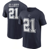 NFL T-Shirts Men's Outdoor Sports T-Shirts Short Sleeves NFL Football Denim