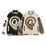 Men Jacket Coat Embroidered Baseball Uniform Coat Men's Ins Color Matching Stitching Jacket