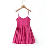 Women Dresses Summer Sling Mini Skirt Backless Sexy Skirt (Xds0414)