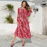 Women Date Dress Sexy Backless Snowflake Dress