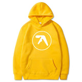 Aphex Twin Clothing  Aphex Twin Logo Printed Hoodie Sweatshirt Pullover Men Women