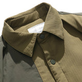 Unisex Winter Cotton Coat Lapel Shirt Cotton Coat Retro Warm Workwear Cotton Coat
