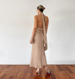 Women Dress Evening Dress Sexy Backless Slim Fit Fishtail Dress