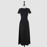 Women Dresses Short Sleeve round Neck Dress Long Dress