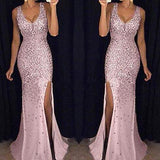 Robe Bridgerton Split Bronzing Dress Long Dress Evening Gown
