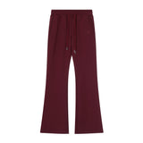 Men Sweatpants Casual Flared Pants Men's Casual Loose Micro-Flared Wide Leg Trousers