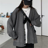 Women Knitted Cardigan Vintage Sweater Women's Coat Autumn and Winter Simplicity Casual Knitted Cardigan