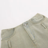 Women Skirt Denim Skirt A- Line Skirt Summer Washed and Worn Skirt
