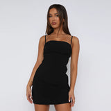 Women Dresses Summer Slim Fit Skirt Sexy Sling Dress