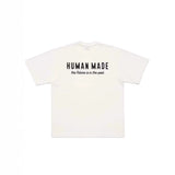 Men T-shirts HUMAN Polar Bear Print Loose Casual Short Sleeves