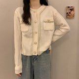 Women Knitted Cardigan Autumn and Winter Sweater Coat