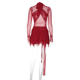 Women Dresse Mesh Dress