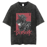 Men Streetwear Vintage Black Tshirt Harajuku Japanese Anime