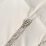 Unisex Winter Cotton Coat Zipper Pocket Decoration Stand-up Collar Cotton-Padded Clothes Vintage Detachable Sleeve Cotton Jacket