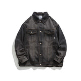 Unisex Shirts Autumn Multi-Pocket Denim Jacket