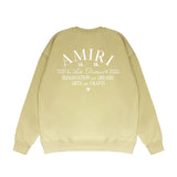 Amiri Long Sleeved Shirt Fashion Brand Crew Sweatshirts round Neck Sweater