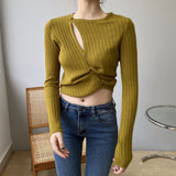 Women Cardigan Sweater Sexy Retro Fork Cardigan Autumn Sweater 8t8130