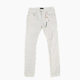 Purple Brand Jeans Slim-Fit Stretch Ripped Vintage White Jeans
