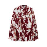 Unisex Vintage Shirt Butterfly Long Sleeve Shirt Jacket
