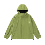 Men Jacket Coat Water Shell Jacket Loose Leisure Sports Hooded Jacket Coat