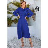 Women Date Dress Fall/Winter Dress Leisure Long Sleeve Dress