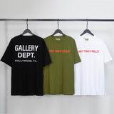 Gallery Dept T Shirts Summer Vintage Los Angeles Gallery Dept Summer Letter Printing Men and Women