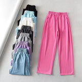 Women Sweatpants Spring Casual Wide Leg Straight Harem Pants