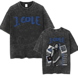 2024Rapper J Cole Dreamville Same Print T-shirt Vintage Wash