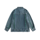 Unisex Jacket Vintage Washed Denim Jacket Loose Jacket