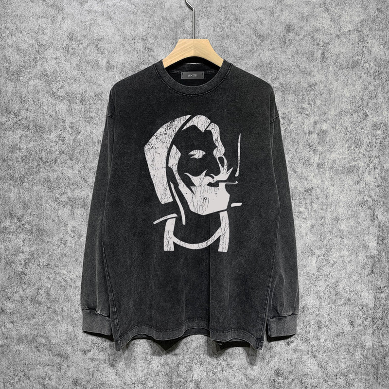 Amiri Long-Sleeve Shirt Vintage Long Sleeve T-shirt