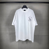 Men T-shirts Paris LOGO Printed Short Sleeve T-Shirt Loose Casual