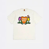 Men T-shirts HUMAN Printed Short Sleeve T-Shirt Loose Casual