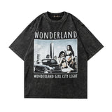 Men T Shirt Retro Dark Punk Printed Half Sleeve T-shirt Hip Hop