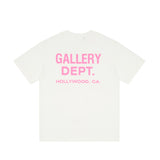Gallery Dept T Shitrs Letter Print Short-Sleeve plus Size for Men and Women