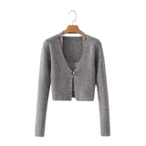 Women Sweater Knitwear Sexy Short Sweater