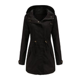 Women Trench Coat Anorak Women Spring and Autumn Coat Loose