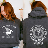 Unisex Percy Jackson 2-sided Hoodie Camp Half Blood Shirt