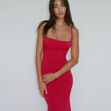 Women Dresses Spring Sexy Slim Fit Backless Sling Dress